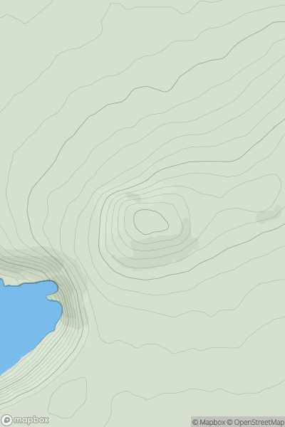 Thumbnail image for Garn Fawr [South-West Wales] [SM895388] showing contour plot for surrounding peak